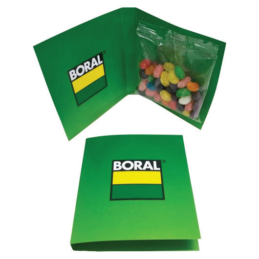 Promotional Gift Card with 50g Jelly Bean Bags